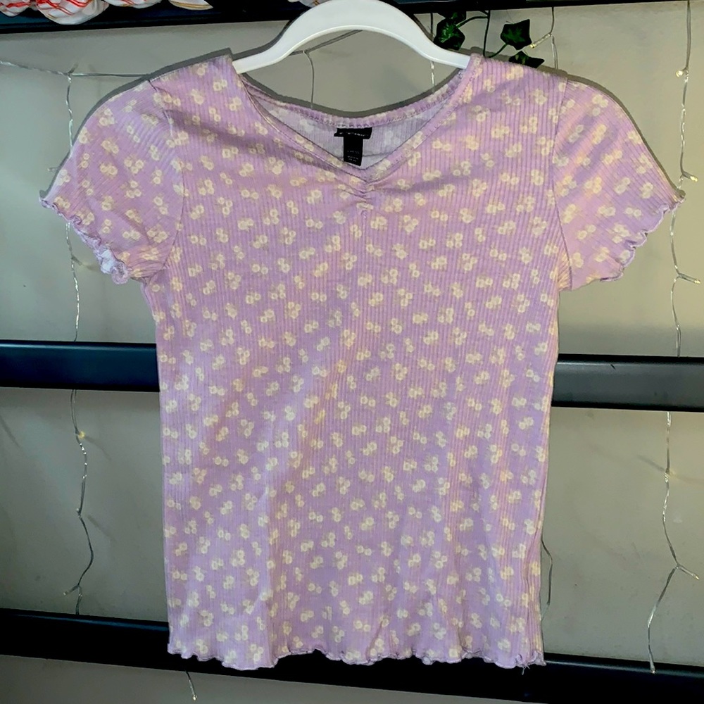 Lilac floral tee from Art Class